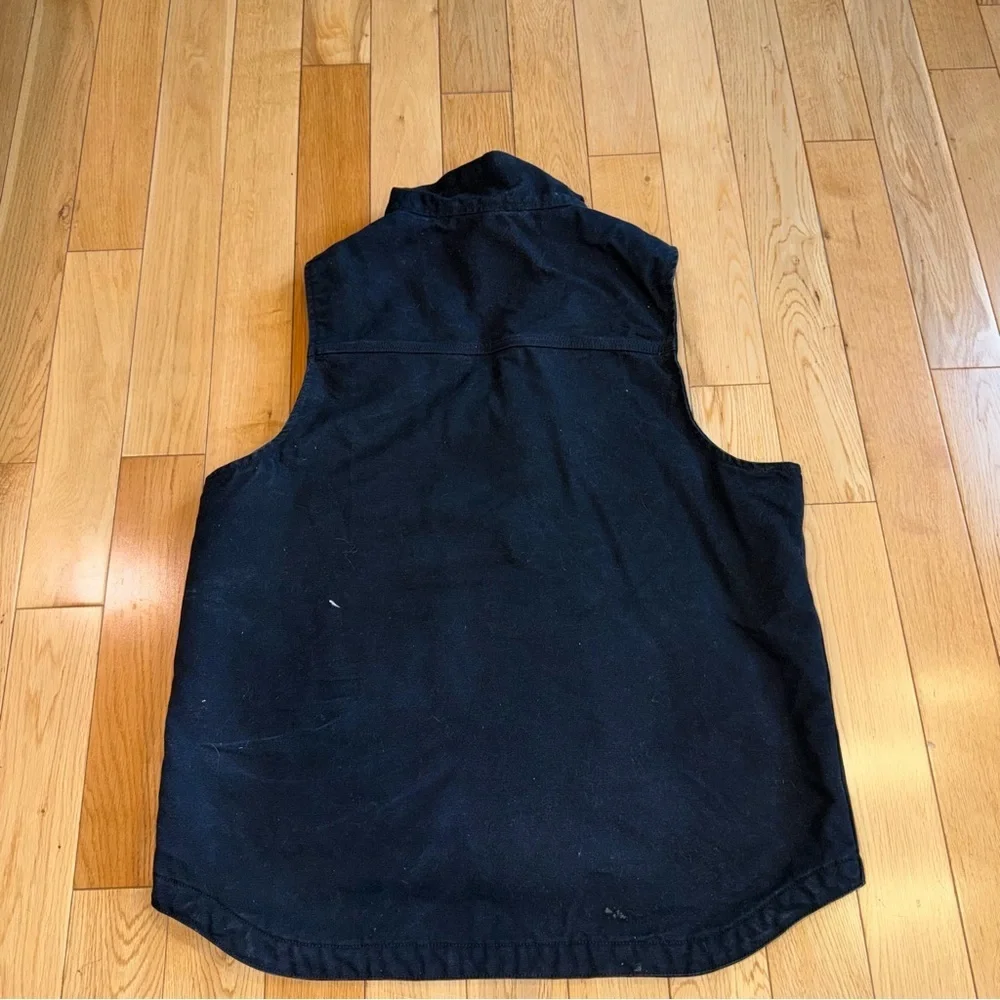 Carhartt mens Sherpa Lined Mock-neck Vest medium - Picture 6 of 8